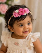 Pink Toddler Floral Headband