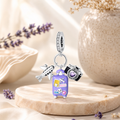 Purple Luggage Charm