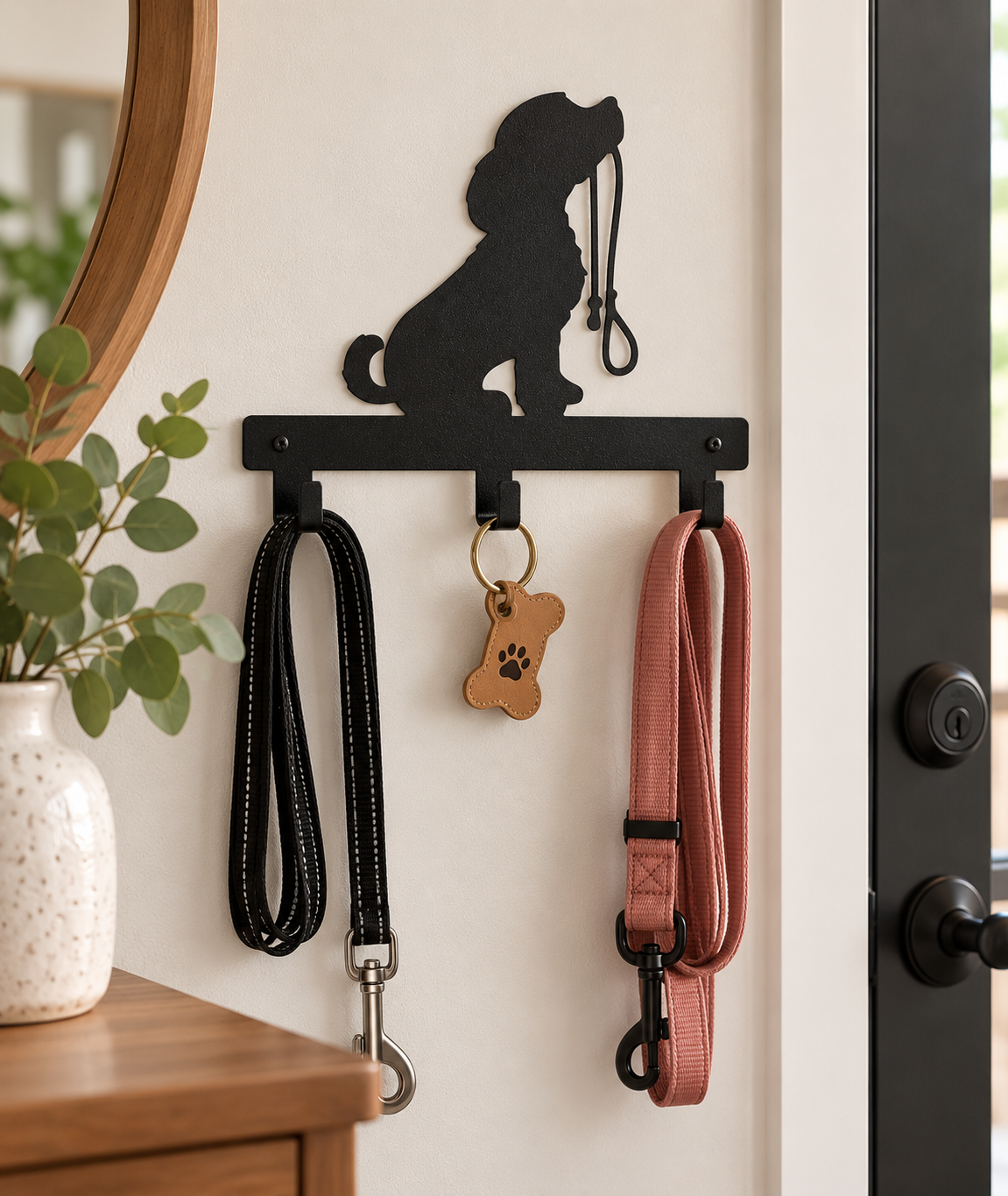 Small Dog Leash Wall Hanger