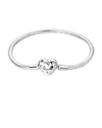 Heart with Gems Charm Bracelet