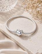 Heart with Gems Charm Bracelet