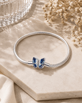 Blue Butterfly Charm Bracelet