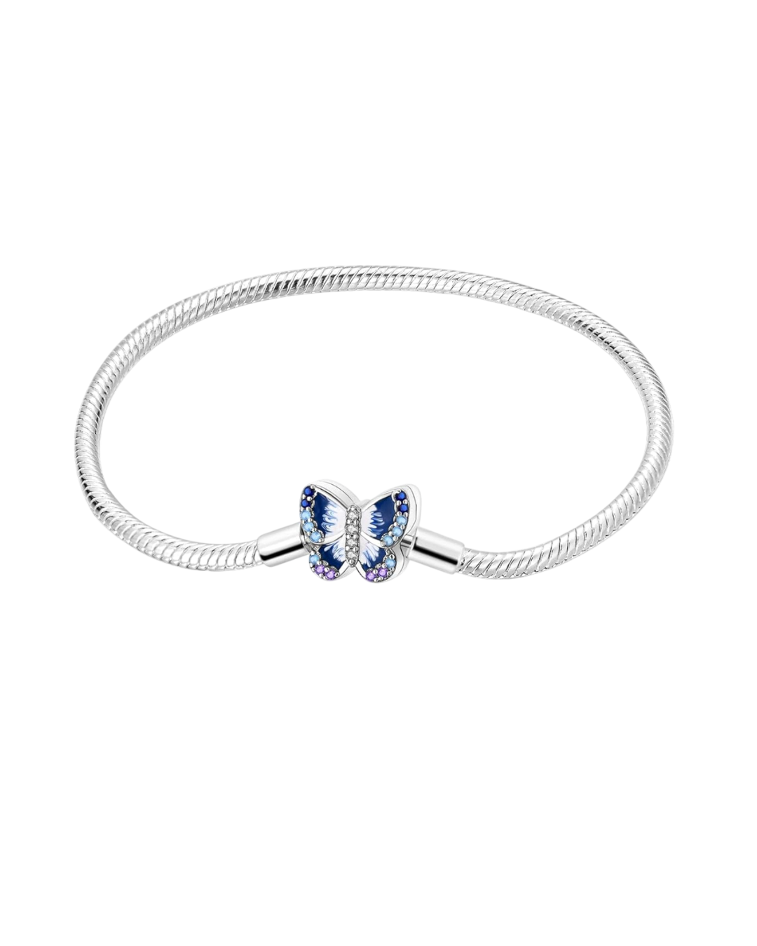 Blue Butterfly Charm Bracelet