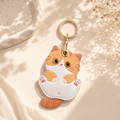 Ginger Cat Air Tag Keyring