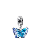 Blue butterfly charm