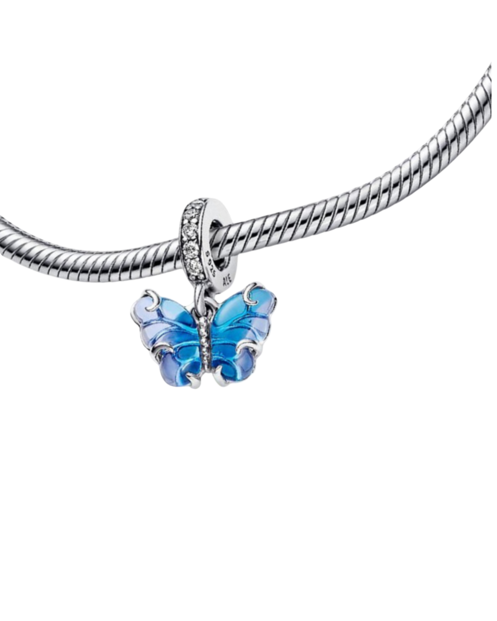 Blue butterfly charm