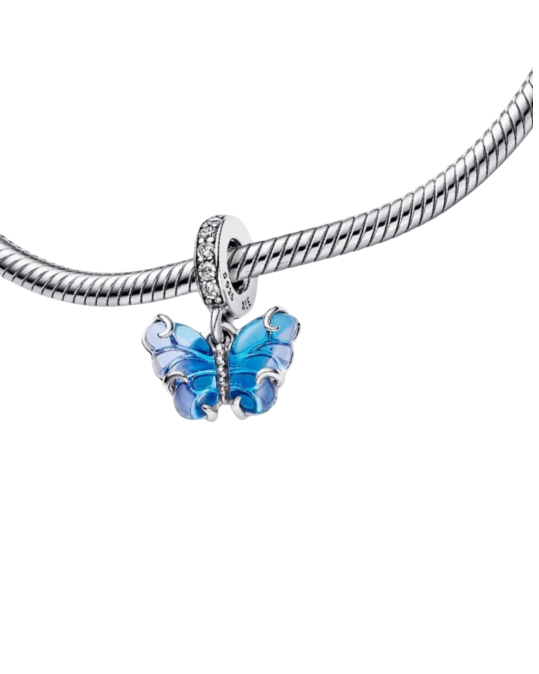 Blue butterfly charm