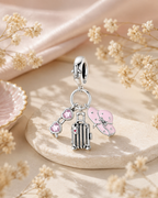 Striped Luggage Charm