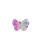 Pink butterfly charm