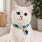 Flower Embroidered Rocket Pet Collar