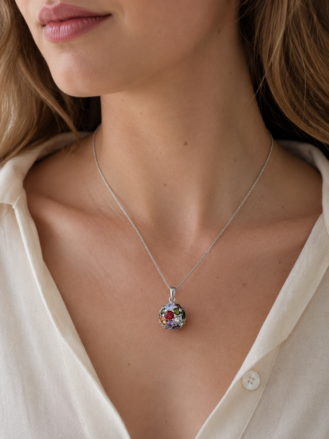 Multicolour Cluster Pendant