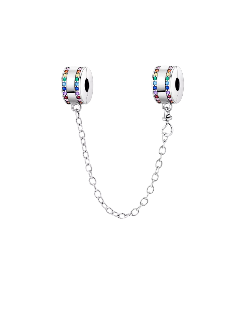 Gem Safety Chain charm