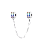 Gem Safety Chain charm