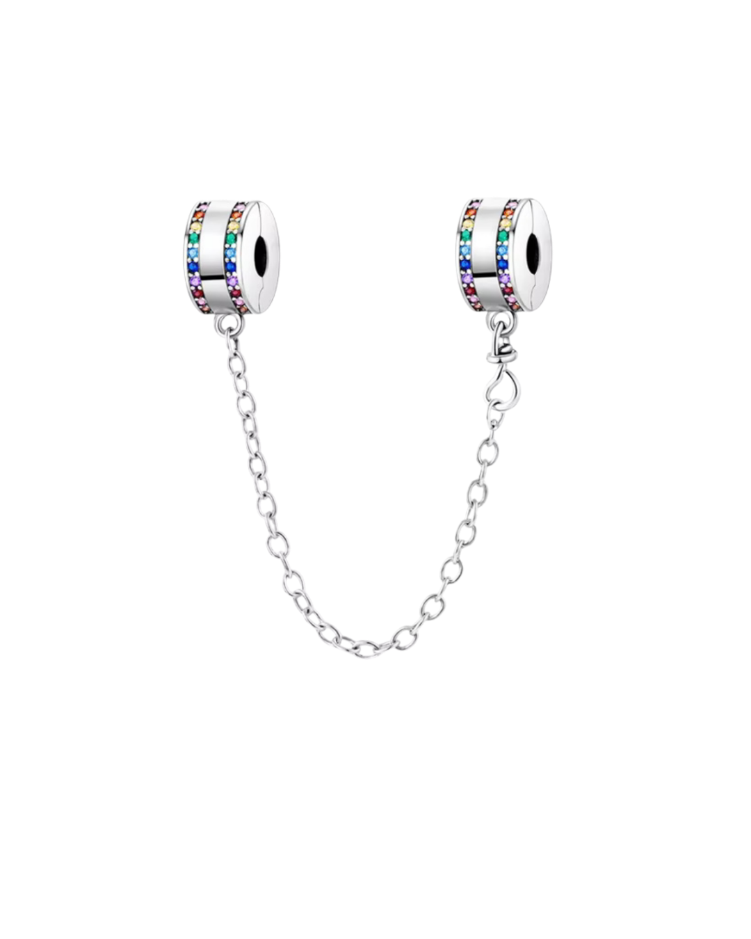Gem Safety Chain charm
