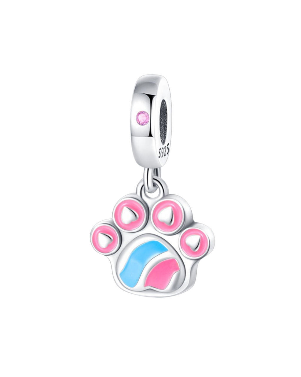Cat Paw Print Dangle Charm