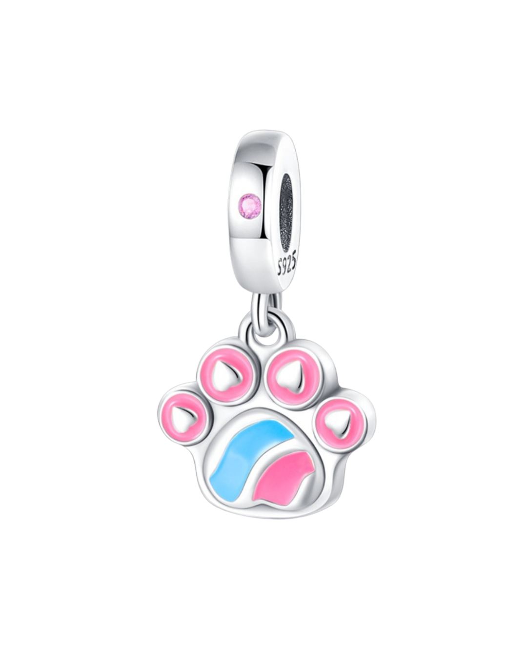 Cat Paw Print Dangle Charm