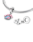 Cat Paw Print Dangle Charm