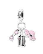 Striped Luggage Charm