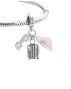 Striped Luggage Charm