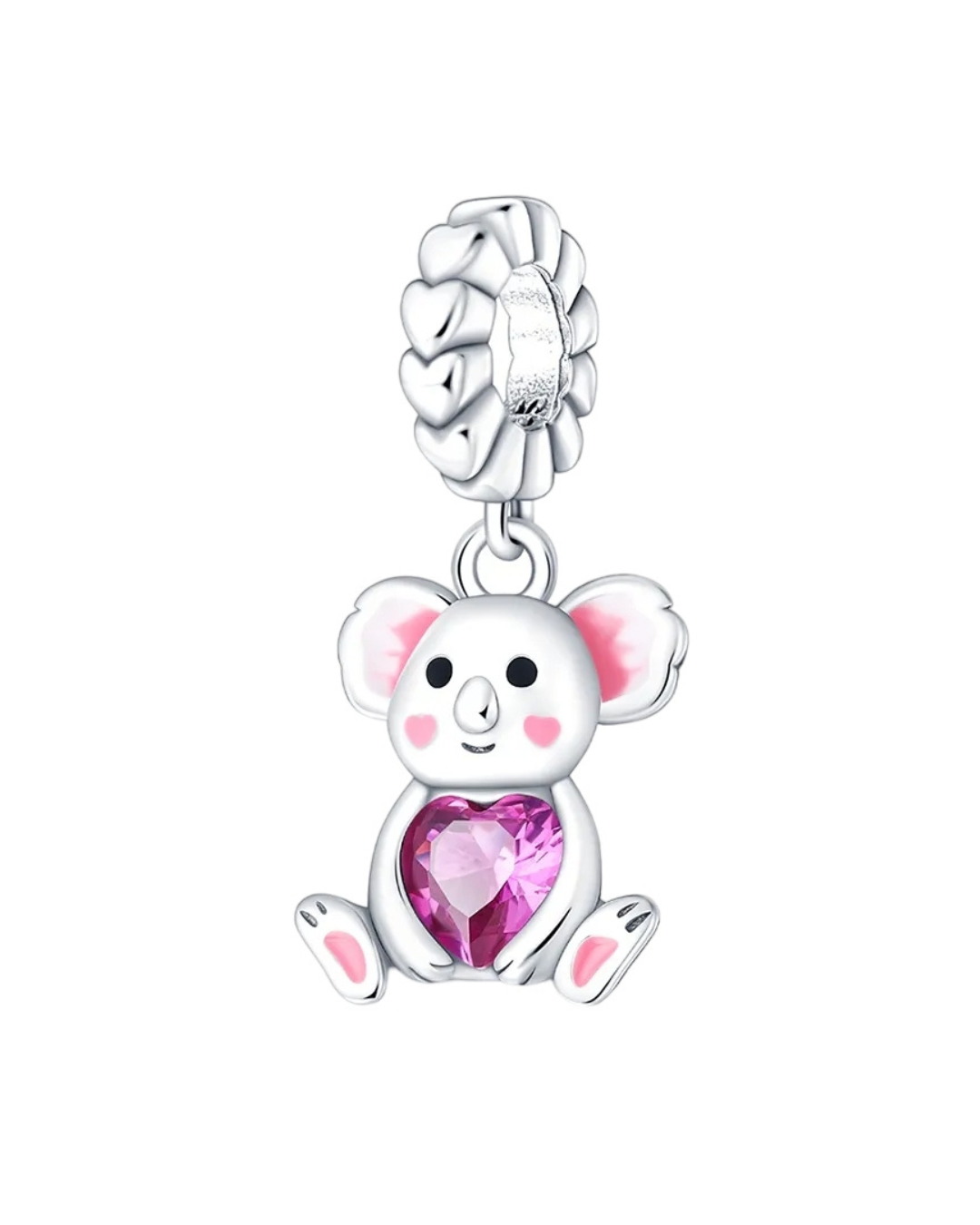Koala Bear with heart Charm