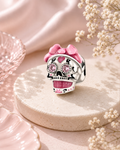 Pink Sugar Skull Charm
