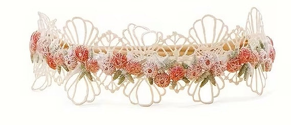 Peach Toddler Embroidered Headband