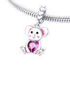 Koala Bear with heart Charm