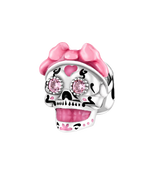Pink Sugar Skull Charm