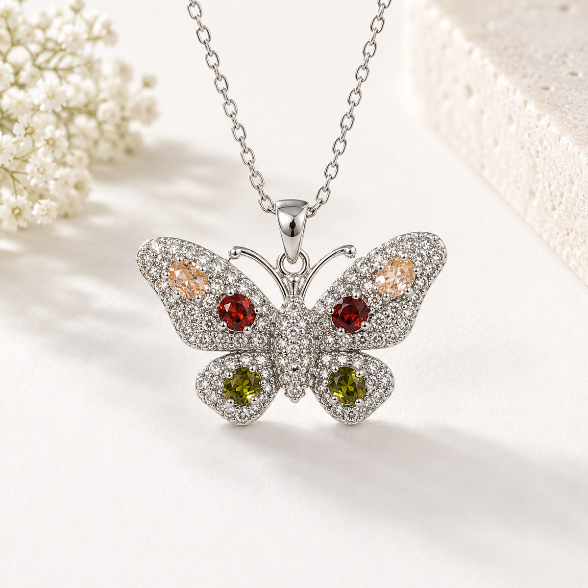 Multicolour Butterfly Pendant