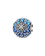 Blue Gem Bead Spacer Charm