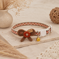 Brown Baby Bow Pet Collar