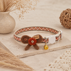 Brown Baby Bow Pet Collar