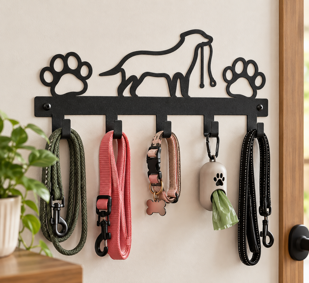 Large Dog Leash Wall Hanger