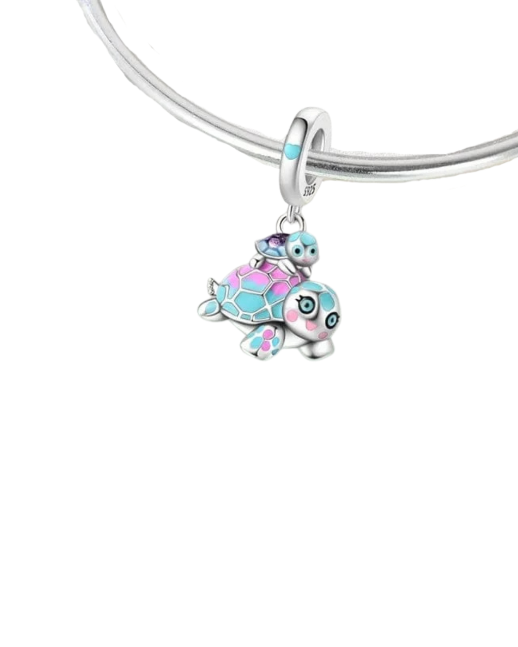 Turtle family charm