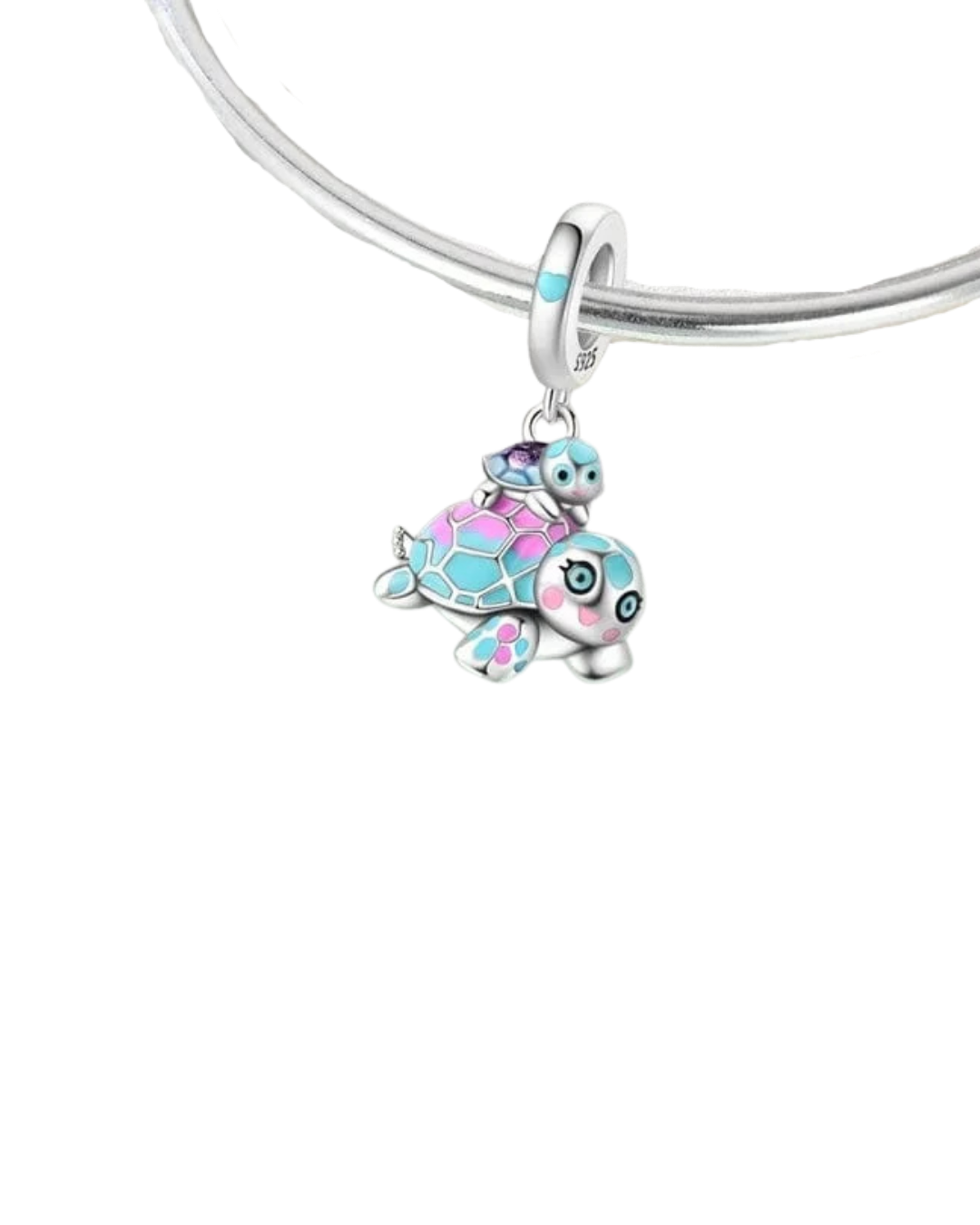 Turtle family charm