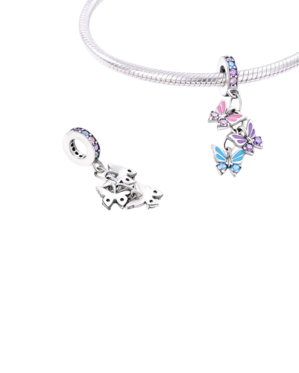 Butterfly cluster charm