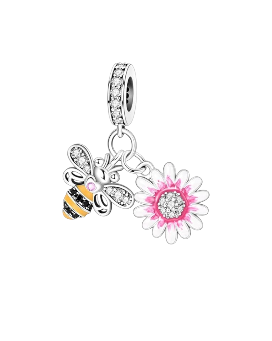 Flower and Bee Charm
