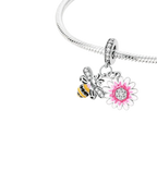Flower and Bee Charm