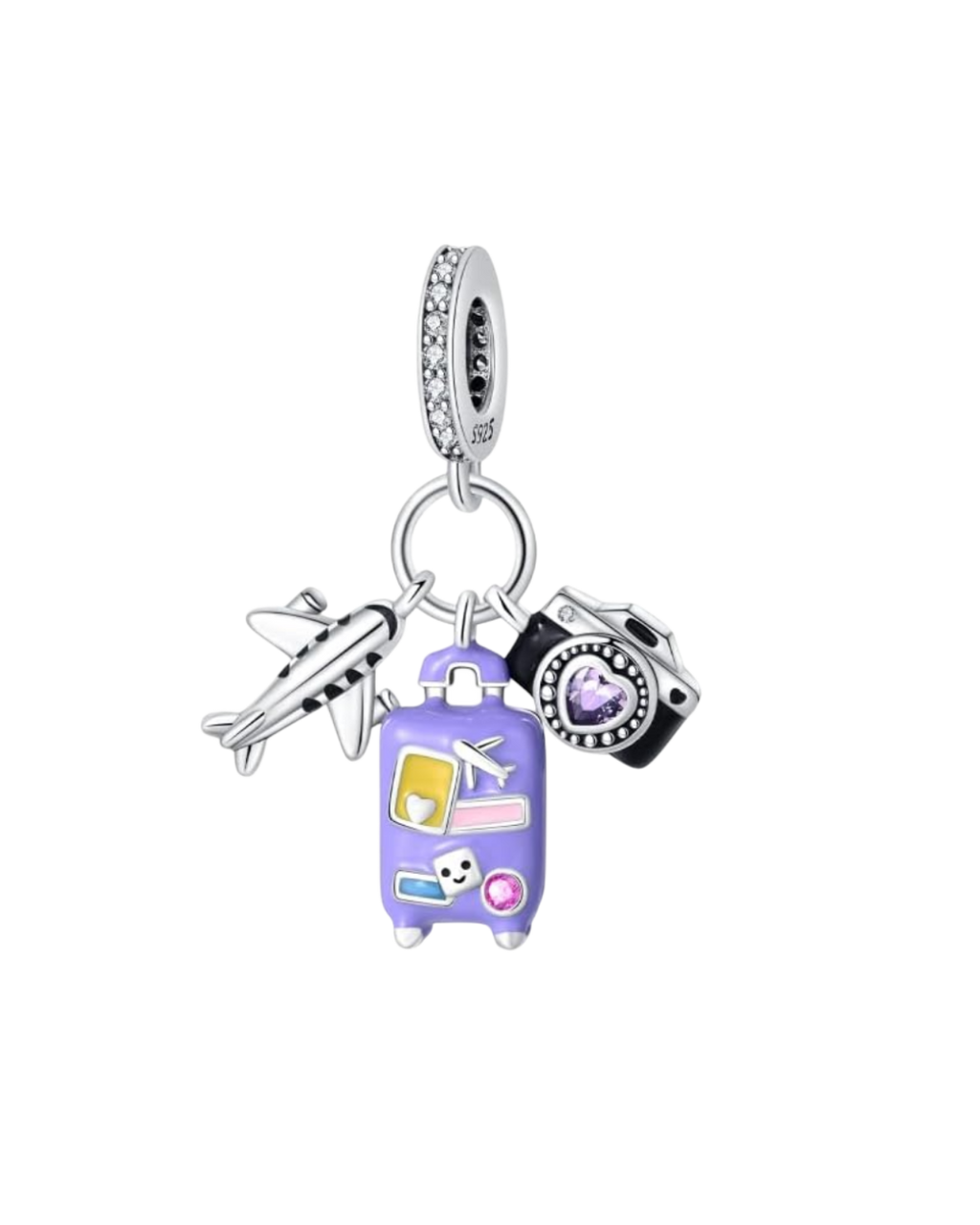 Purple Luggage Charm