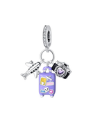 Purple Luggage Charm