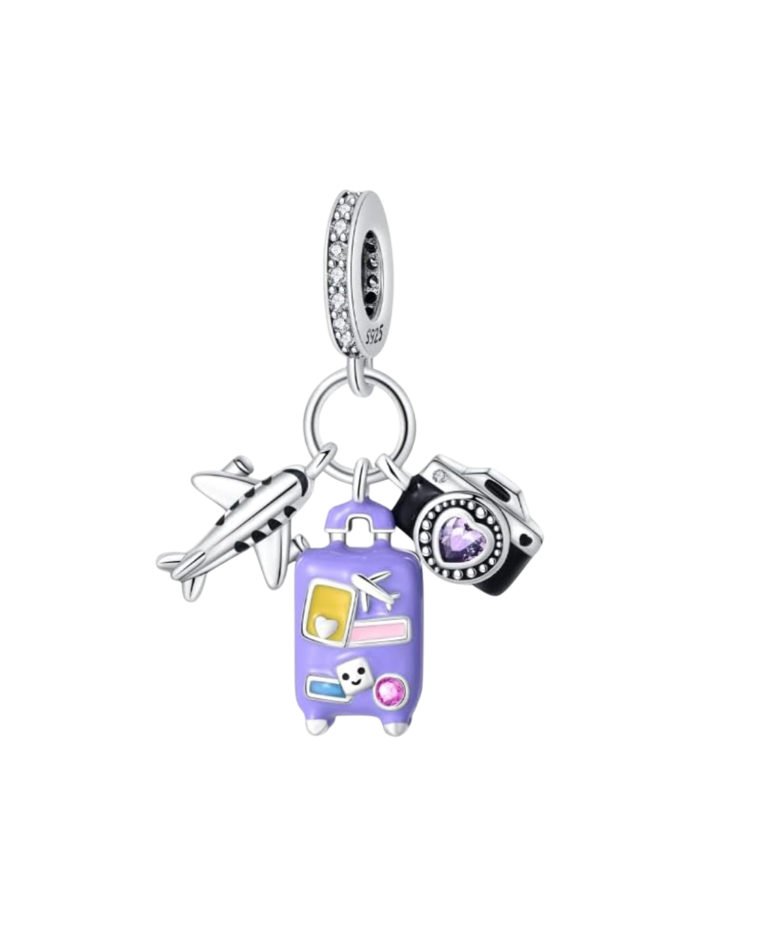 Purple Luggage Charm