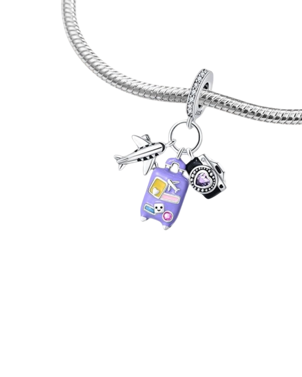 Purple Luggage Charm
