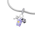 Purple Luggage Charm