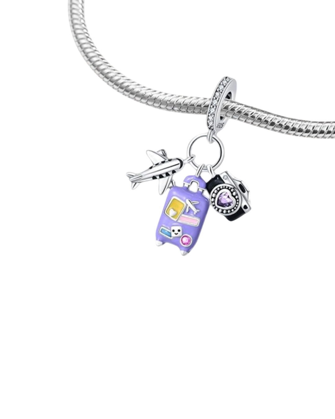 Purple Luggage Charm