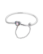 Safety Heart Charm Bracelet