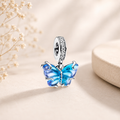 Blue butterfly charm