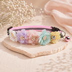 Colourful Floral Pet Collar