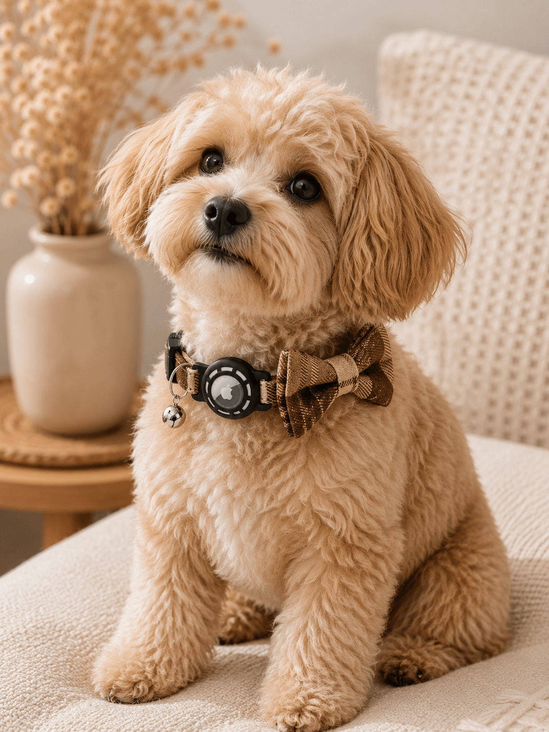Plaid Bow Pet Collar