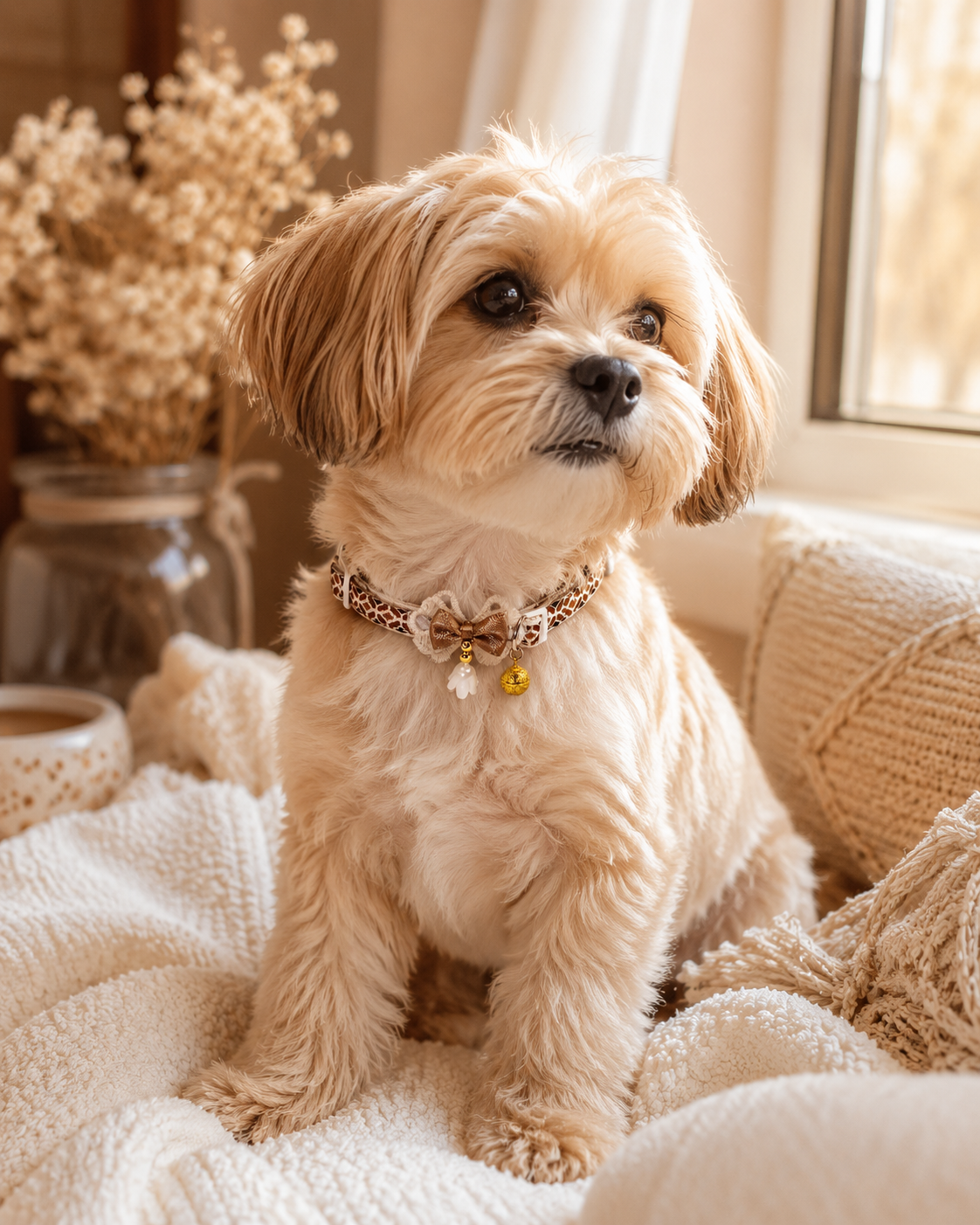 Satin Bow Pet Collar