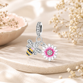 Flower and Bee Charm